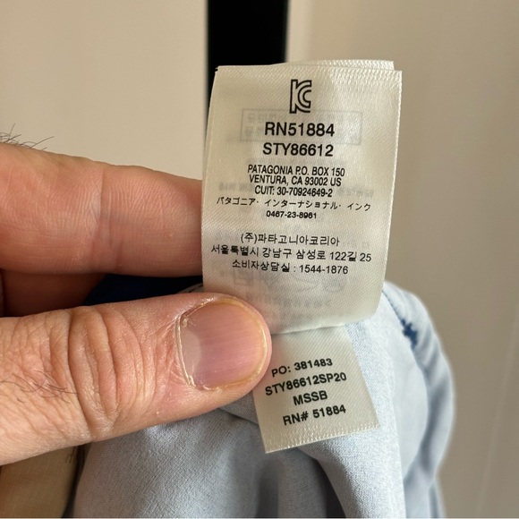 PATAGONIA Stretch Planing Boardshorts Blue Striped Swimming Trunks Men’s 38x9 - Picture 8 of 8